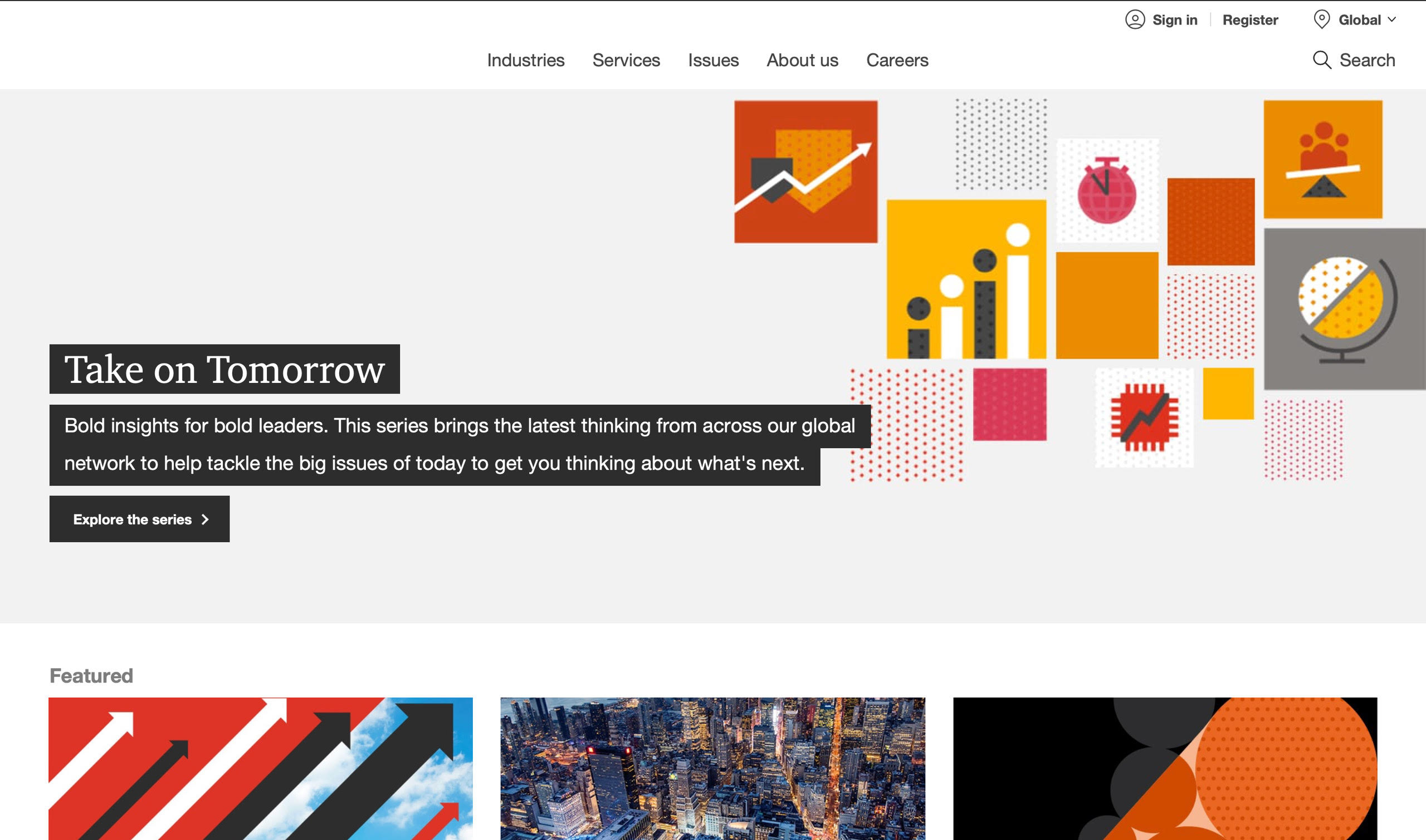 AEM implementation for public site of a Large Professional Services Organization