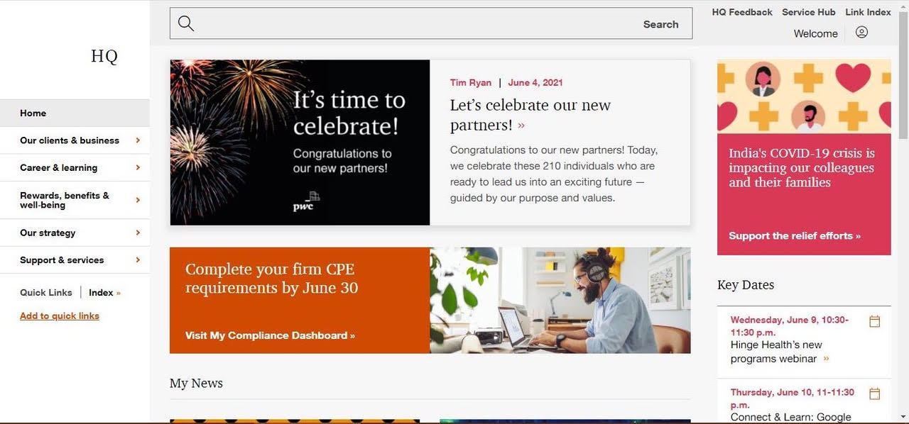 AEM implementation of a Large Intranet Portal